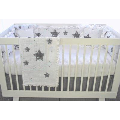Sand & Stable™ Baby & Kids Breakwater Stars Love You To The Moon 3 Piece Crib Bedding Set Cotton in Gray | Wayfair 2053D42B68104D76825F470E28E2B832