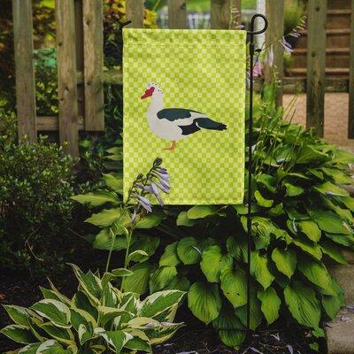 East Urban Home Muscovy Duck 2-Sided Polyester 15 x 11 in. Garden Flag in Yellow, Size 15.0 H x 11.0 W in | Wayfair