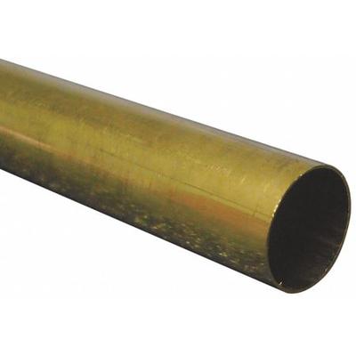 ZORO SELECT 8139 260 Brass Round Tube, 1/2 in Outside Dia, 1 ft Length