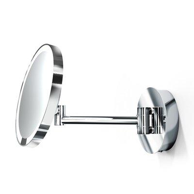 WS Bath Collections Spiegel Modern & Contemporary Lighted Magnifying Makeup/Shaving Mirror Metal in Gray | 8.9 H x 8.9 W x 14.4 D in | Wayfair