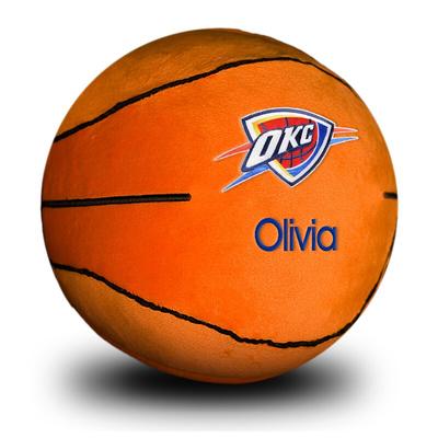 Orange Oklahoma City Thunder Personalized Plush Baby Basketball