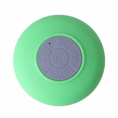 Beauty Acrylic Water Proof Bluetooth Speaker | 2 H x 3.5 W in | Wayfair MS1- Green
