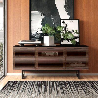BDI Corridor TV Stand for TVs up to 70" Wood/Glass/Metal in Brown | 28.25 H in | Wayfair 8177 CWL