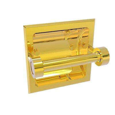 Allied Brass Continental Recessed Wall Mount Toilet Paper Holder Metal in Yellow | 4.2 H x 6.3 W x 6.1 D in | Wayfair 2024-C-PB