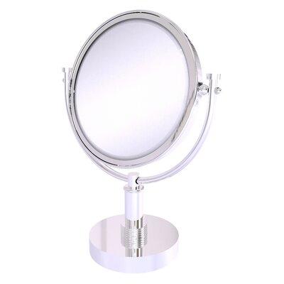 Allied Brass Vanity Top Modern & Contemporary Magnifying Make-Up Mirror Metal in Gray | 15 H x 8 D in | Wayfair DM-4G/4X-PC