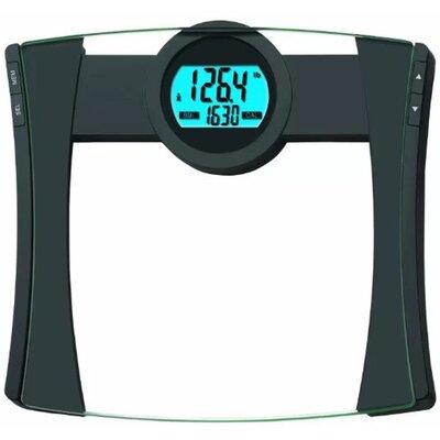 EatSmart Precision CalPal Digtal Bathroom Scale w/ BMI & Calorie Intake, 440 Pound Capacity, Glass in Black | 2.5 H x 14.81 W x 13.81 D in | Wayfair