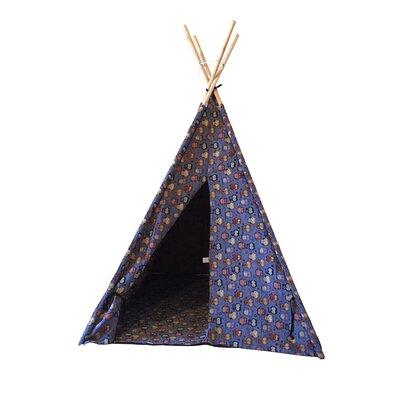 Mid-America Outdoor Supply Children's Triangular Play Tent w/ Carrying Bag Cotton in Blue | 64 H x 45 W x 45 D in | Wayfair MA611