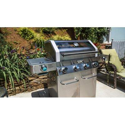 Monument Grills Monument 4-Burner Liquid Propane 72000 BTU Gas Grill Stainless w/ Side & Side Sear Burner Stainless Steel in Gray | Wayfair 35633
