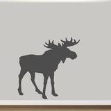 Sweetums Wall Decals Moose Silhouette Wall Decal Vinyl in Black | 60 H x 60 W in | Wayfair 2781DkGray