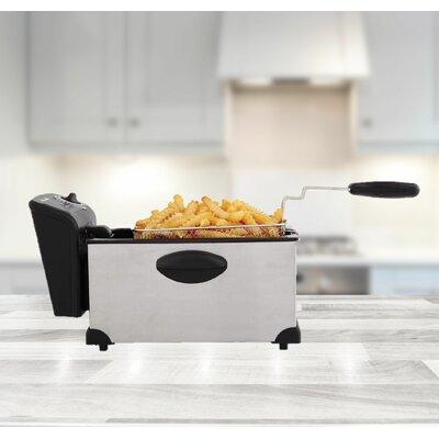Continental Electric 3 Liter Stainless Steel Deep Fryer Stainless Steel in Gray | 10.7 H x 9.95 W x 17.7 D in | Wayfair PS75911