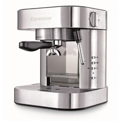 Espressione Stainless Steel Automatic Pump Espresso Machine w/ Thermo Block Metal in Gray | 11.8 H x 10 W x 10.23 D in | Wayfair EM-1020