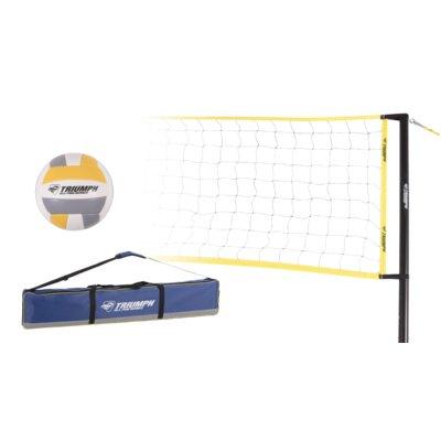 Triumph Sports Competition Volleyball Set Metal in Blue/Yellow | 97.3 H x 2.5 W x 386.5 D in | Wayfair 35-7415-3