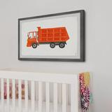 Viv + Rae™ Blom Dump Truck Framed Art Paper in Black/Orange | 8 H x 12 W x 1.5 D in | Wayfair AE4032E5C02A48ACB2E9BF77A241BCD3