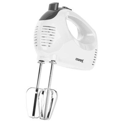 Courant 5 Speed Hand Mixer Plastic in White | 6.89 H x 5.31 W x 3.15 D in | Wayfair CHM-1550W