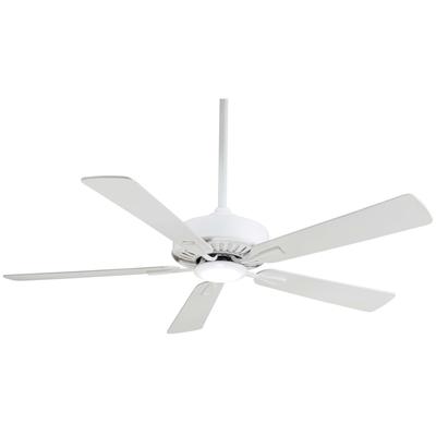 Minka Aire Contractor 52 Inch Ceiling Fan with Light Kit - F556L-WH