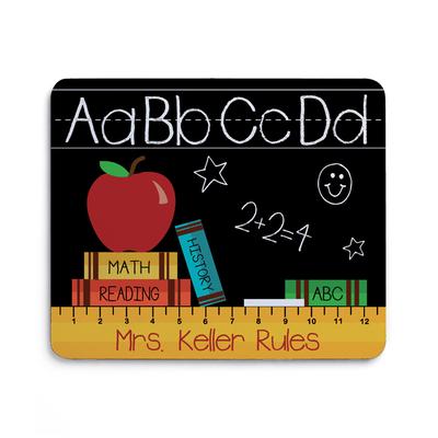 Personalized Planet Mouse Pads - Teachers Rule Personalized Mouse Pad