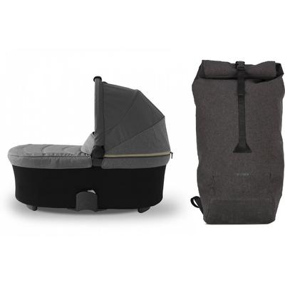 Micralite SmartFold Bassinet & Shopping Bag Accessory Bundle - Carbon