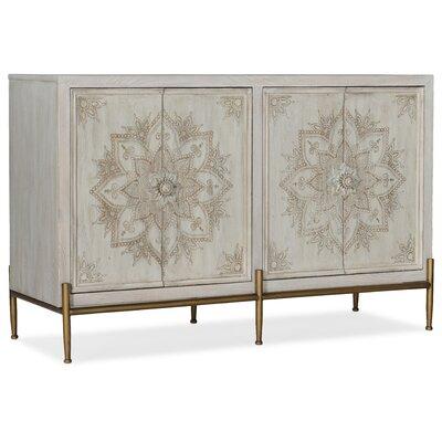 Hooker Furniture Melange Delilah 58  Wide Sideboard Wood in Brown Gray White, Size 37.0 H x 58.0 W x 20.0 D in | Wayfair 638-85469-02