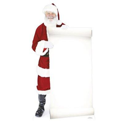 Star Cutouts Santa w/ Large Sign Board Cardboard Standup | 70 H x 38 W x 1 D in | Wayfair SC16