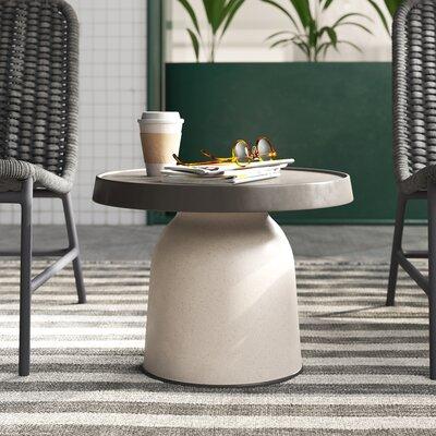 TOOU Thick Top Accent Outdoor Table Plastic in Brown | 14 H x 19 W x 19 D in | Wayfair TO-1830DB-1833ELB
