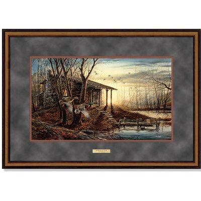 Wild Wings Morning Retreat by Terry Redlin Framed Painting Print Paper in Blue/Brown, Size 22.5 H x 32.75 W x 2.0 D in | Wayfair F701360589DX