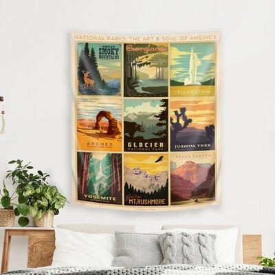 East Urban Home National Park Multi Tapestry by Anderson Design Group in White | 36 H x 26 W in | Wayfair 683BCF0489294A8297D55904BE3CFE2C