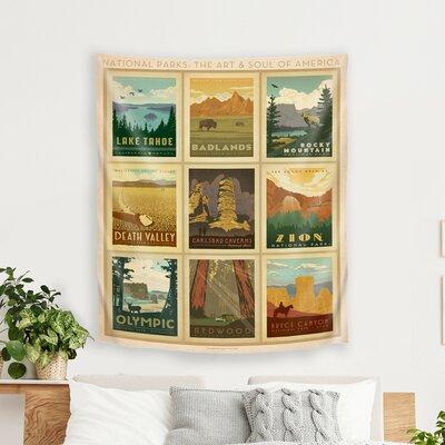 East Urban Home Anderson Design Group National Park Multi 2 Tapestry in Green | 104 H x 88 W in | Wayfair 35B48514EBD448469868A0EB7228909F