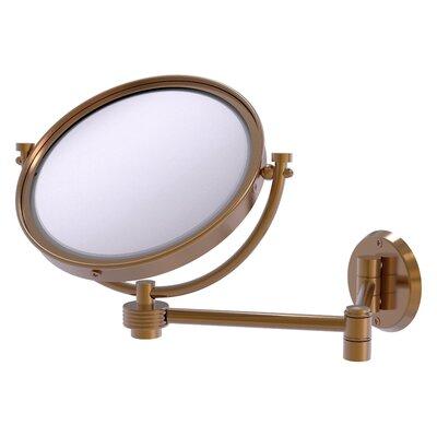 Allied Brass Modern & Contemporary Magnifying Makeup/Shaving Mirror Metal in Brown | 10 H x 8 W x 18 D in | Wayfair WM-6G/3X-BBR