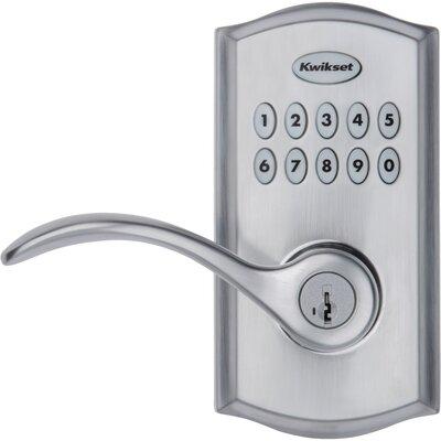 Kwikset SmartCode 955 Commercial Grade Electronic Door Lever SmartKey in Gray, Size 5.97 H x 5.75 W in | Wayfair 955PML 26D SMT CP