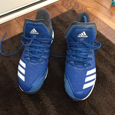 Adidas Shoes | Adidas Icon Bounce Baseball Metal Cleats | Color: Blue | Size: 7