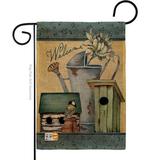 Breeze Decor Welcome Garden Inspirational Sweet Home Impressions Decorative 2-Sided 18.5 x 13 in. Garden Flag in Black | 18.5 H x 13 W in | Wayfair