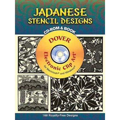 Japanese Stencil Designs: 168 Royalty-Free Designs [With Cdrom]