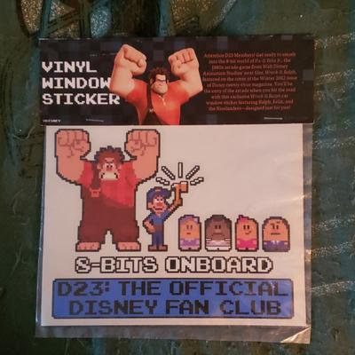 Disney Other | D23 Wreck-It Ralph Vinyl Window Sticker | Color: Cream/Tan | Size: Os