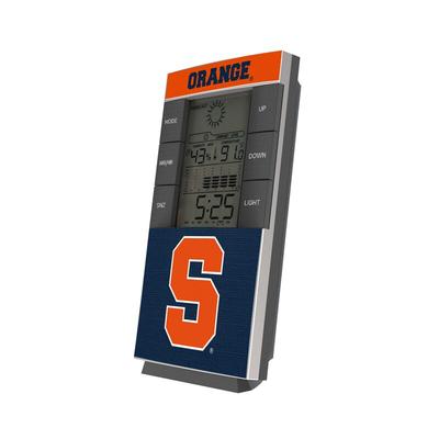 Syracuse Orange End Zone Digital Desk Clock