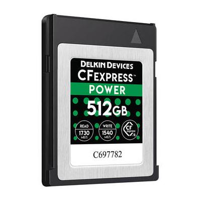 Delkin Devices 512GB POWER CFexpress Type B Memory Card DCFX1-512