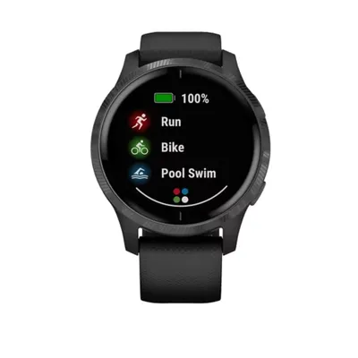 Garmin Venu AMOLED GPS Smart Watch, Black, 43 mm