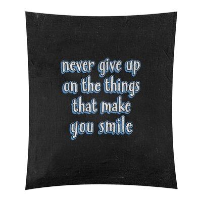 East Urban Home Polyester Joy & Perseverance Quote Chalkboard Tapestry Polyester in Black | 104 H x 88 W in | Wayfair