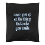 East Urban Home Polyester Joy & Perseverance Quote Chalkboard Tapestry Polyester in Black | 104 H x 88 W in | Wayfair