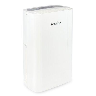 Ivation Small-Area Compressor 14.7 Pint 320 Sq. Ft. Dehumidifier in White | 18.5 H x 11 W x 7 D in | Wayfair IVACDEH15P