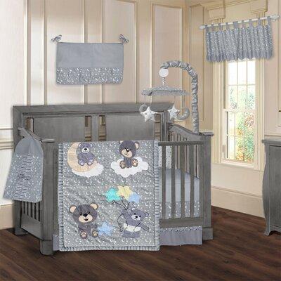 Mangus Zoomie Kids Teddy Bear 9 Piece Crib Bedding Set Cotton in Gray | 11 W in | Wayfair 4B1547C468AB4CEF9CBFFBC9B5B0E519