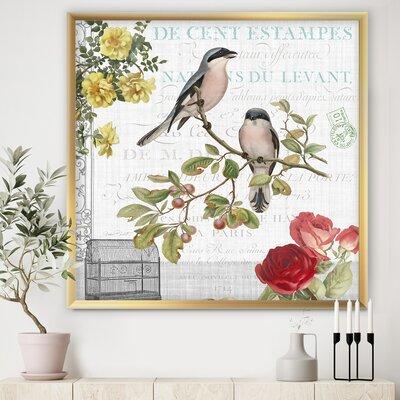 East Urban Home 'Birdwatchers Dream 4' - Picture Frame Graphic Art on Canvas Canvas, Cotton in Gray | 16 H x 16 W x 1 D in | Wayfair