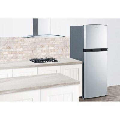 Summit Appliance 26" Wide Top Freezer 12.9 cu.ft Refrigerator, Stainless Steel in Gray, Size 69.25 H x 26.0 W x 26.25 D in | Wayfair FF1427SS