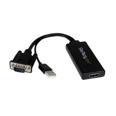 StarTech VGA to 1080p HDMI Adapter with USB Audio & Power (10.2") VGA2HDU
