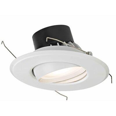 Dolan Designs Recesso 6" Remodel LED Retrofit Recessed Lighting Kit in White | 4 H x 8 W in | Wayfair 10906-05