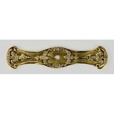 Notting Hill Tuscan Knob Backplate in Yellow | 0.875 H x 4 W x 0.125 D in | Wayfair NHE-540-BB