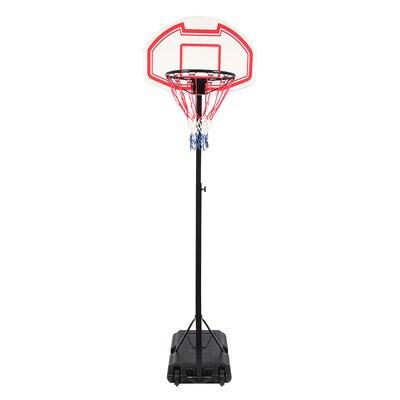 Ubesgoo Teen basketball Hoop Polycarbonate in Red | 97.24 H x 17.71 W x 29.52 D in | Wayfair wu1-89013120