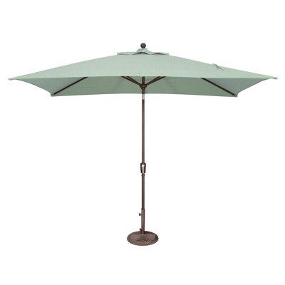 Sol 72 Outdoor™ Launceston 10' x 6.5' Rectangular Market Umbrella Metal in Green, Size 103.9 H in | Wayfair 3BA69A0B92074EFE85FD1F4088427C8A