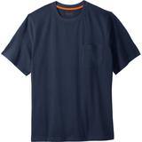 Men's Big & Tall Boulder Creek® Heavyweight Crewneck Pocket T-Shirt by Boulder Creek in Navy (Size 7XL)