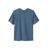 Men's Big & Tall Boulder Creek® Heavyweight Crewneck Pocket T-Shirt by Boulder Creek in Slate Blue (Size 9XL)