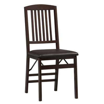 Mission Back Folding Chair by Linon Home Décor in Espresso